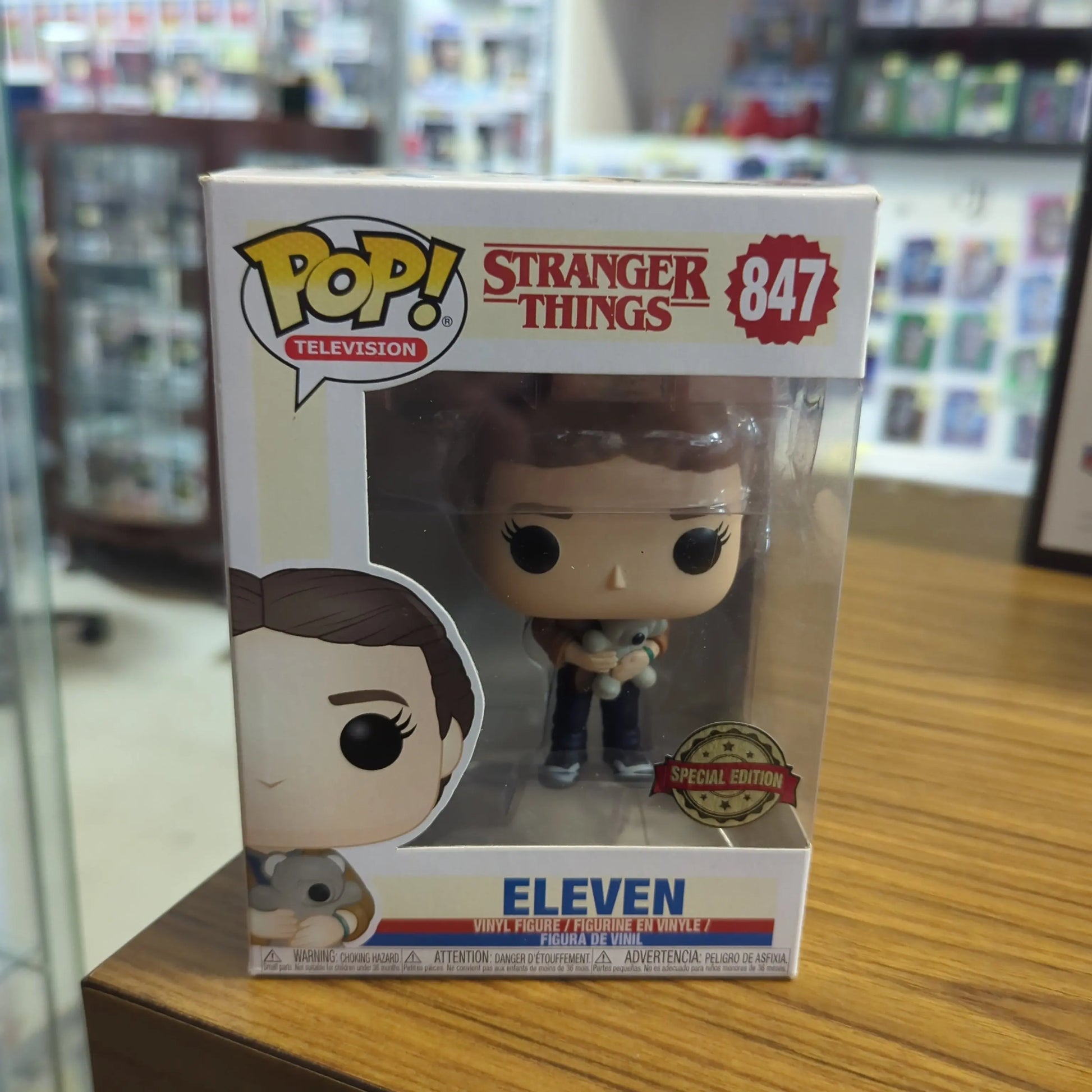 Funko Pop! Stranger Things Eleven with Bear 847 FRENLY BRICKS - Open 7 Days