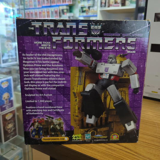 Transformers Decepticon Megatron Wall Statue Diamond Select ArtAsylum G1 MIB COA FRENLY BRICKS - Open 7 Days