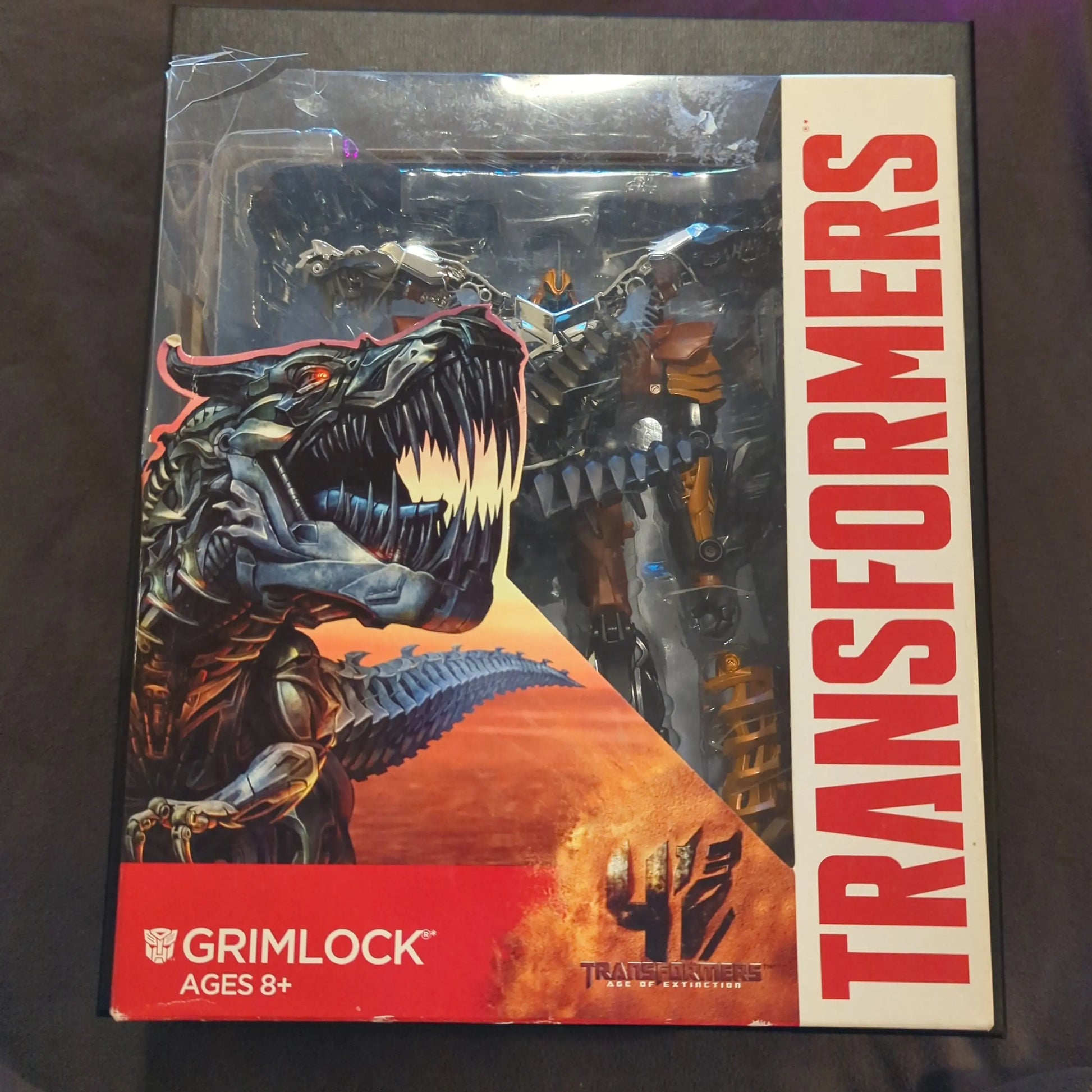 Transformers Age Of Extinction AOE Leader Class Grimlock *box damage* FRENLY BRICKS - Open 7 Days