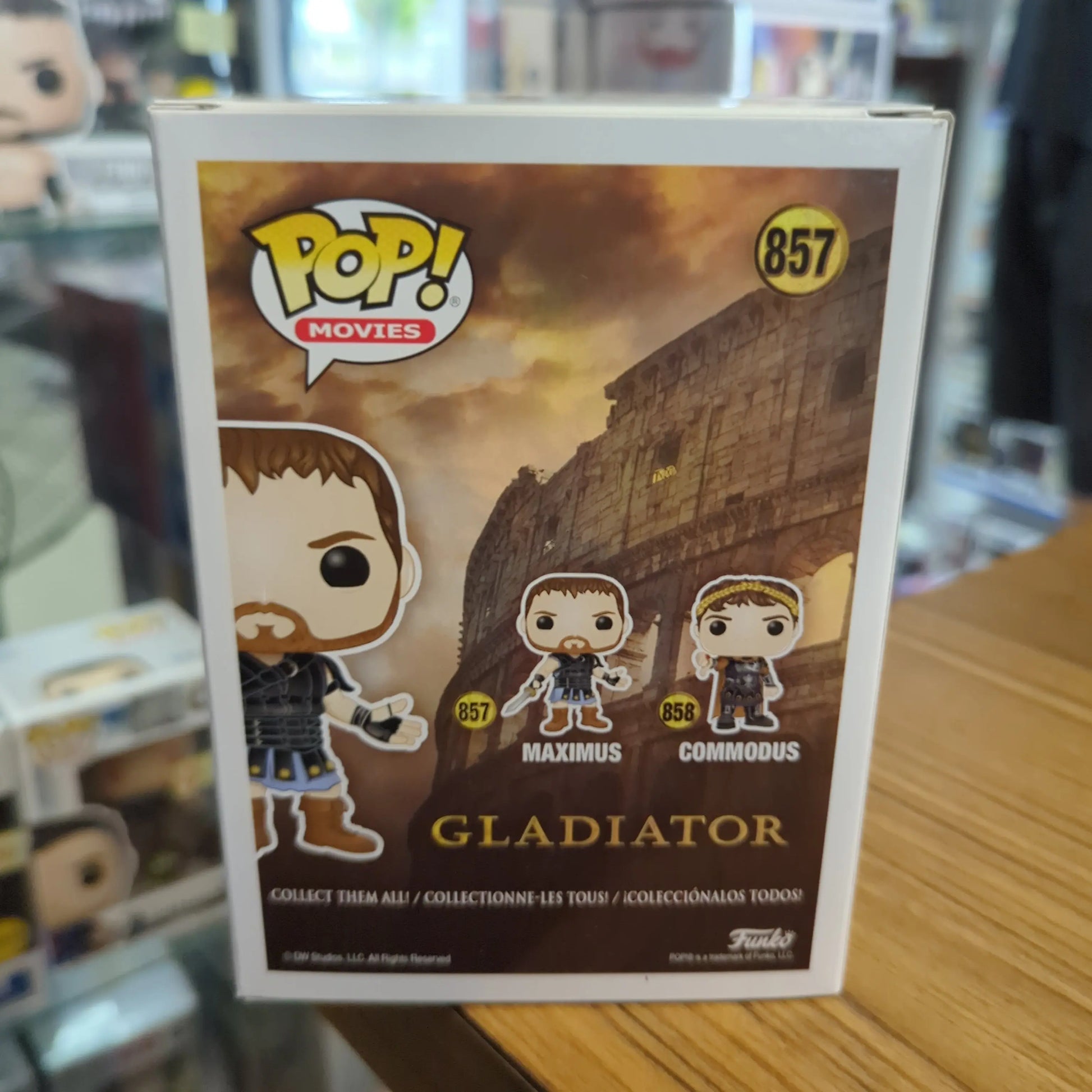 Funko Pop Maximus 857 - Gladiator Movies Original Vinyl FRENLY BRICKS - Open 7 Days