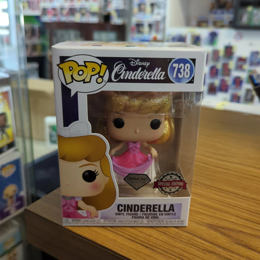 Funko Pop! Disney Cinderella Diamond Collection #738 Vinyl Edition Special edition FRENLY BRICKS - Open 7 Days