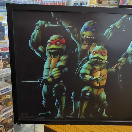 TMNT - Signed Jamie Johnson Art Piece - Ninja Turtles Paint FRENLY BRICKS - Open 7 Days