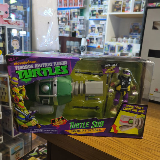 Playmates Teenage Mutant Ninja Turtles TURTLE SUB Underwater Stealth Ship (2013) FRENLY BRICKS - Open 7 Days