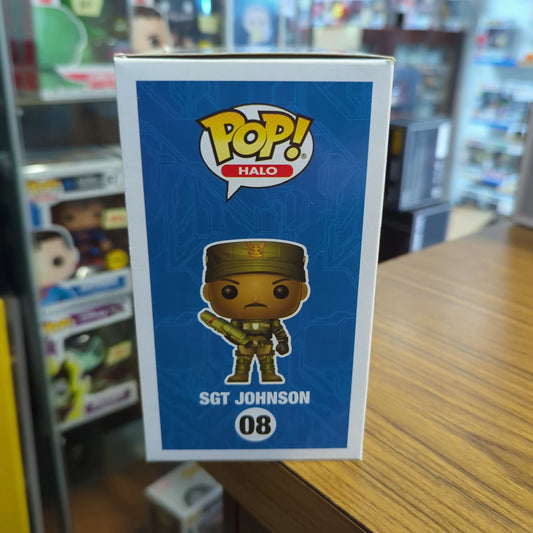 Sgt Johnson (CHASE) 08 ~ HALO ~ Funko Pop Vinyl ~ NEAR MINT FRENLY BRICKS - Open 7 Days