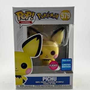 Funko POP! Games Pokémon - Pichu #579 - Flocked 2020 Limited Edition Exclusive FRENLY BRICKS - Open 7 Days