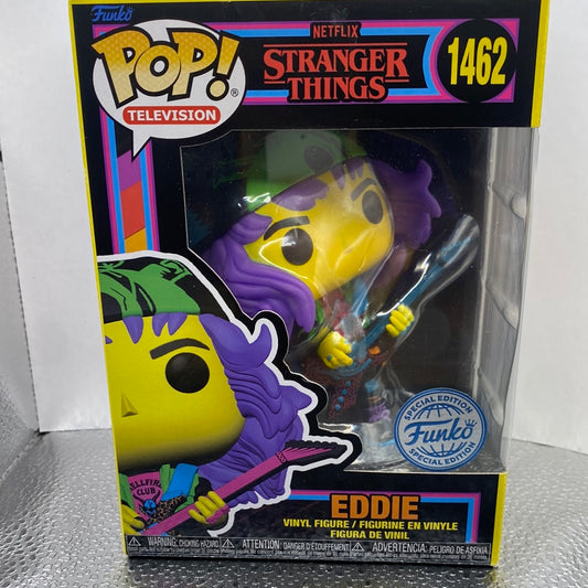 Funko POP! Black light Hunter Eddie #1462 FRENLY BRICKS - Open 7 Days