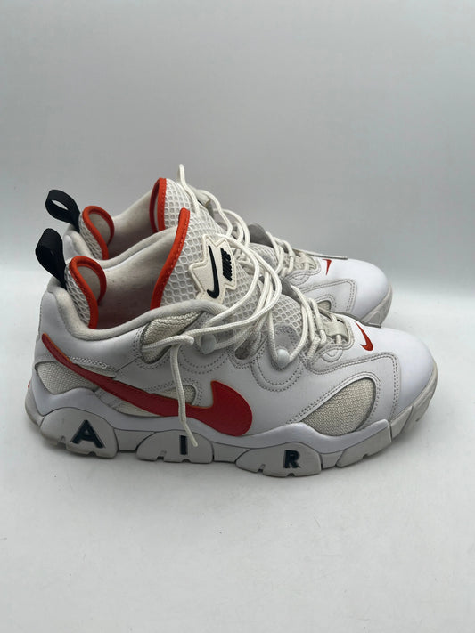 Nike Air Barrage Low Rucker Park Size 12 USED ORANGE/WHITE FRENLY BRICKS - Open 7 Days