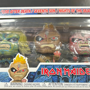 Iron Maiden - FUNKO POP! ROCKS: Iron Maiden - Eddie 4PK Glow in the Dark Box Set FRENLY BRICKS - Open 7 Days