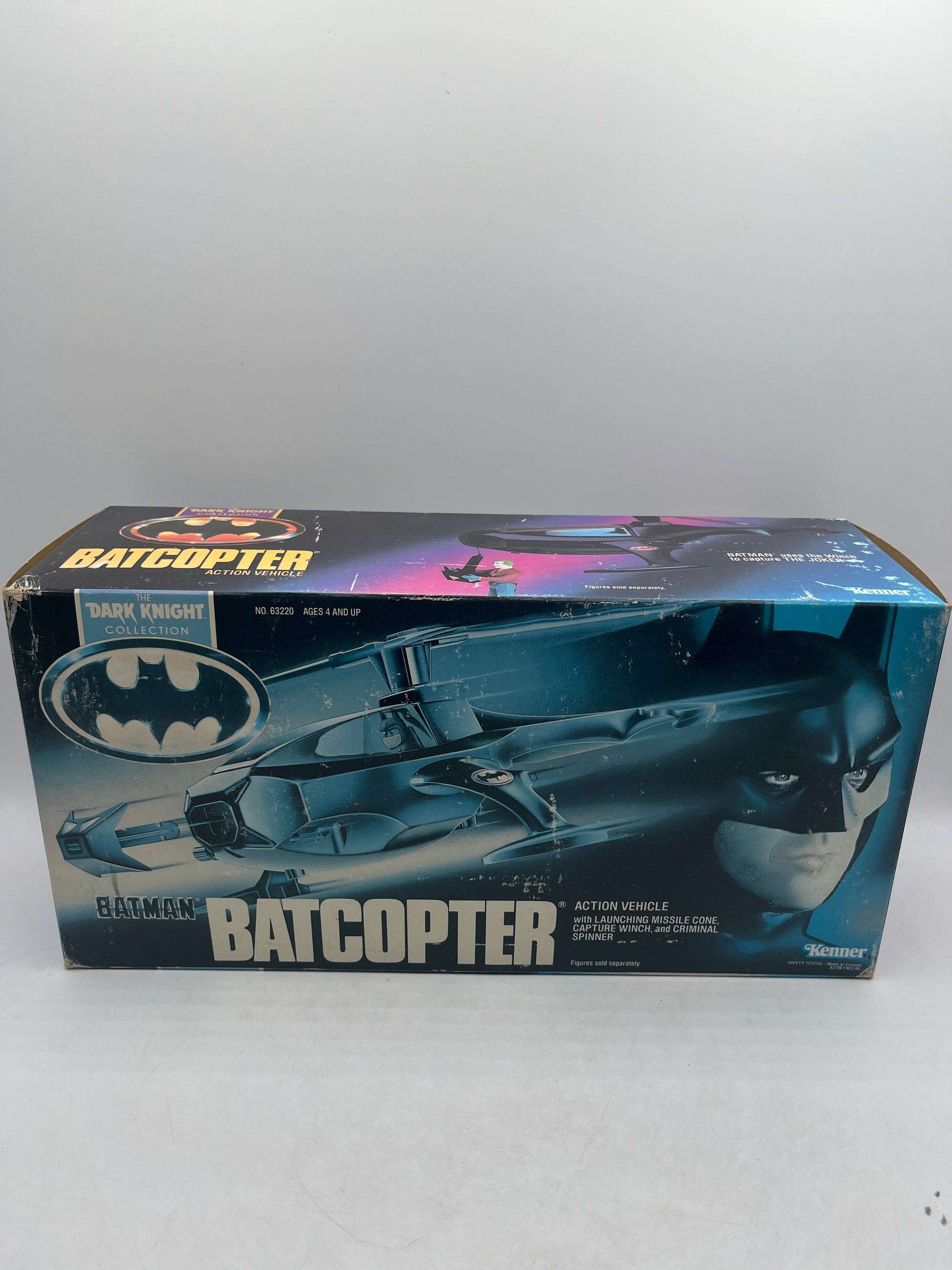 Vintage 1990 Kenner Batman Dark Knight BATCOPTER Helicopter FRENLY BRICKS - Open 7 Days