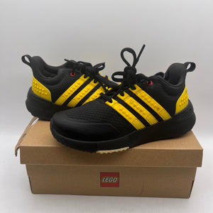 Kids Adidas x LEGO® Racer TR X Yellow & Black Shoes Size Y2 USED FRENLY BRICKS - Open 7 Days