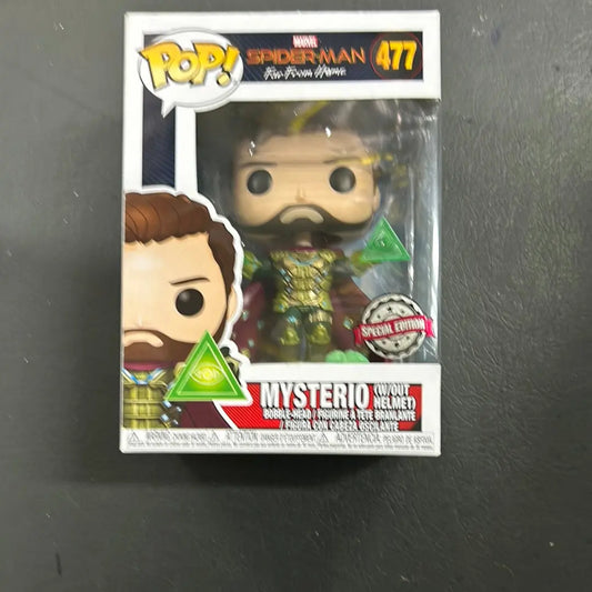 Spider-Man: Far From Home - Mysterio Unmasked Pop! Vinyl Figure #477 FRENLY BRICKS - Open 7 Days