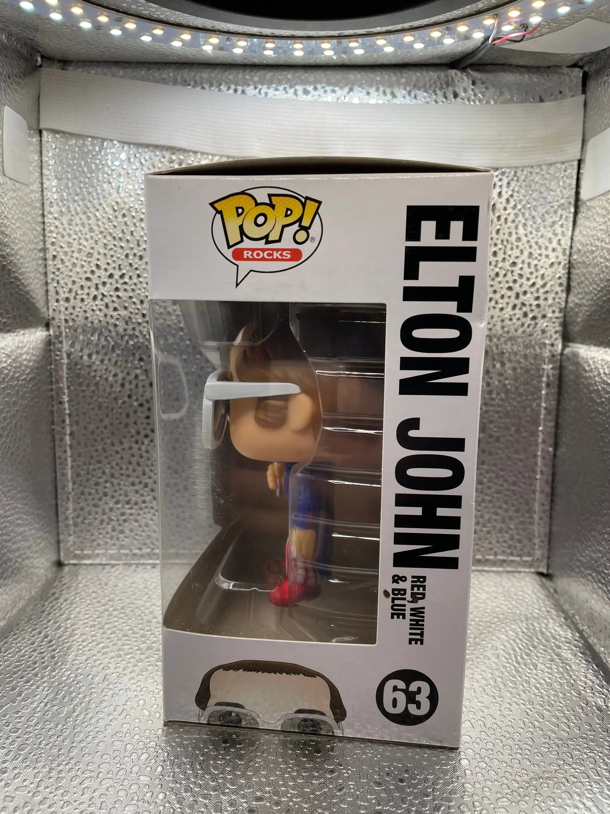 Funko Pop! Rocks Elton John Red, White, Blue #63 Vaulted Vinyl Figure FRENLY BRICKS - Open 7 Days