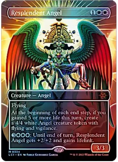 Resplendent Angel (0334 - Borderless) The Lost Caverns of Ixalan 0334 FOIL FRENLY BRICKS - Open 7 Days