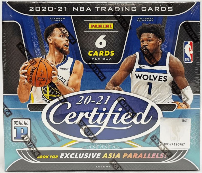 2020-21 PANINI CERTIFIED BASKETBALL ASIA TMALL BOX FRENLY BRICKS - Open 7 Days