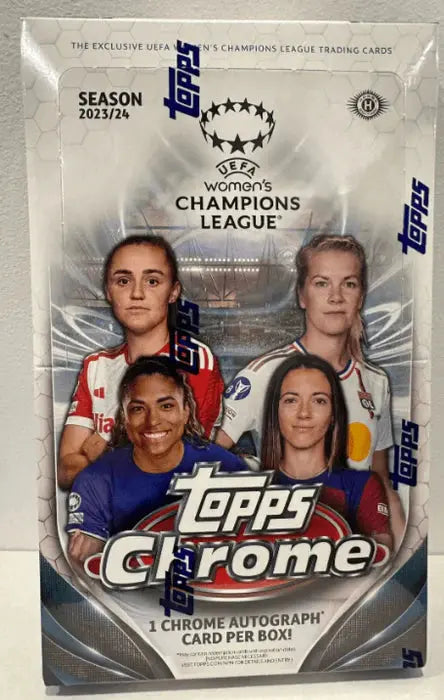 2023-24 Topps Chrome UEFA Women's Champions League Hobby Box FRENLY BRICKS - Open 7 Days