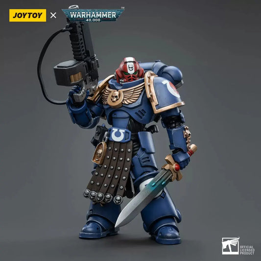 Warhammer Collectibles: 1/18 Scale Ultramarines Intercessor Veteran Sergeant Brother Aeontas FRENLY BRICKS - Open 7 Days