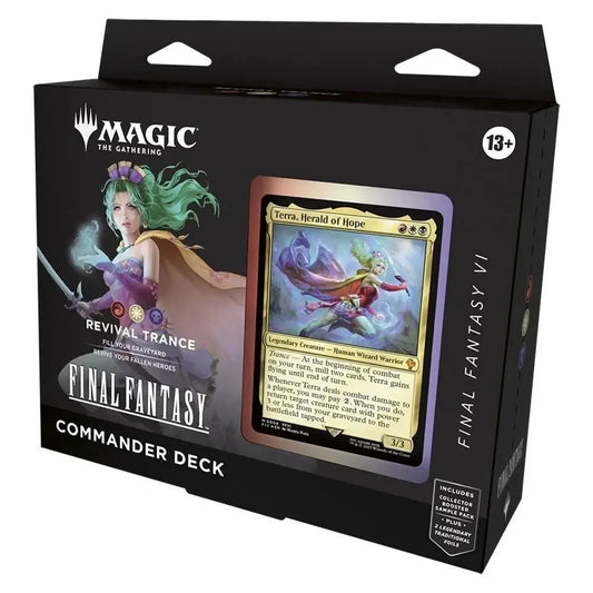Final Fantasy Magic the Gathering MTG Sealed Commander Deck - Revival Trance FRENLY BRICKS - Open 7 Days