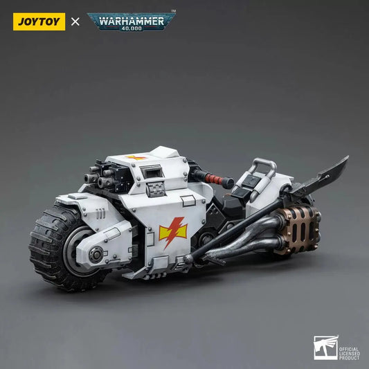 Warhammer Collectibles: 1/18 Scale White Scars Raider-pattern Combat Bike FRENLY BRICKS - Open 7 Days