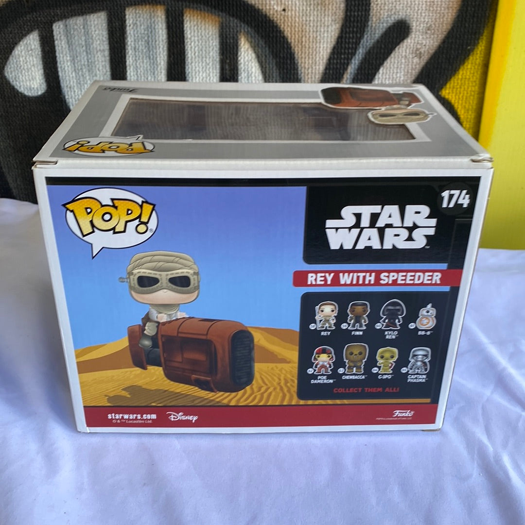 Funko POP! Rey with Speeder #174 convention exclusive FRENLY BRICKS