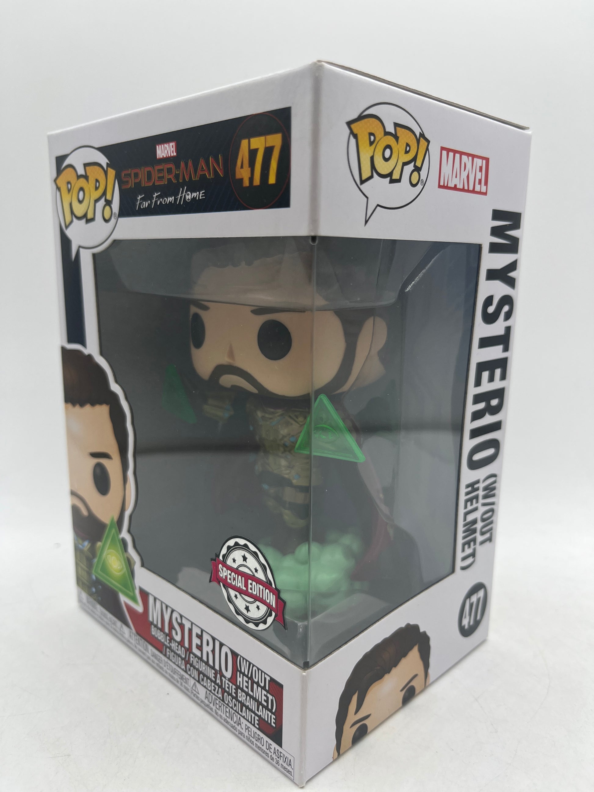 Funko Pop! Spider-Man Far from Home Mysterio Without Helmet #477 image 2