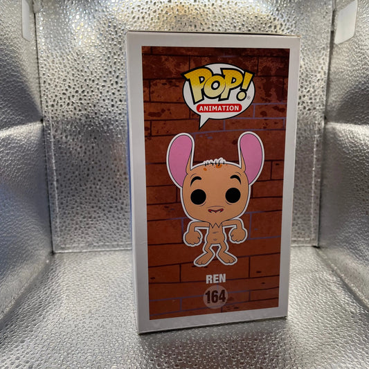 Funko Pop! Ren and Stimpy Animation Ren #164 Limited Chase White Chase FRENLY BRICKS - Open 7 Days