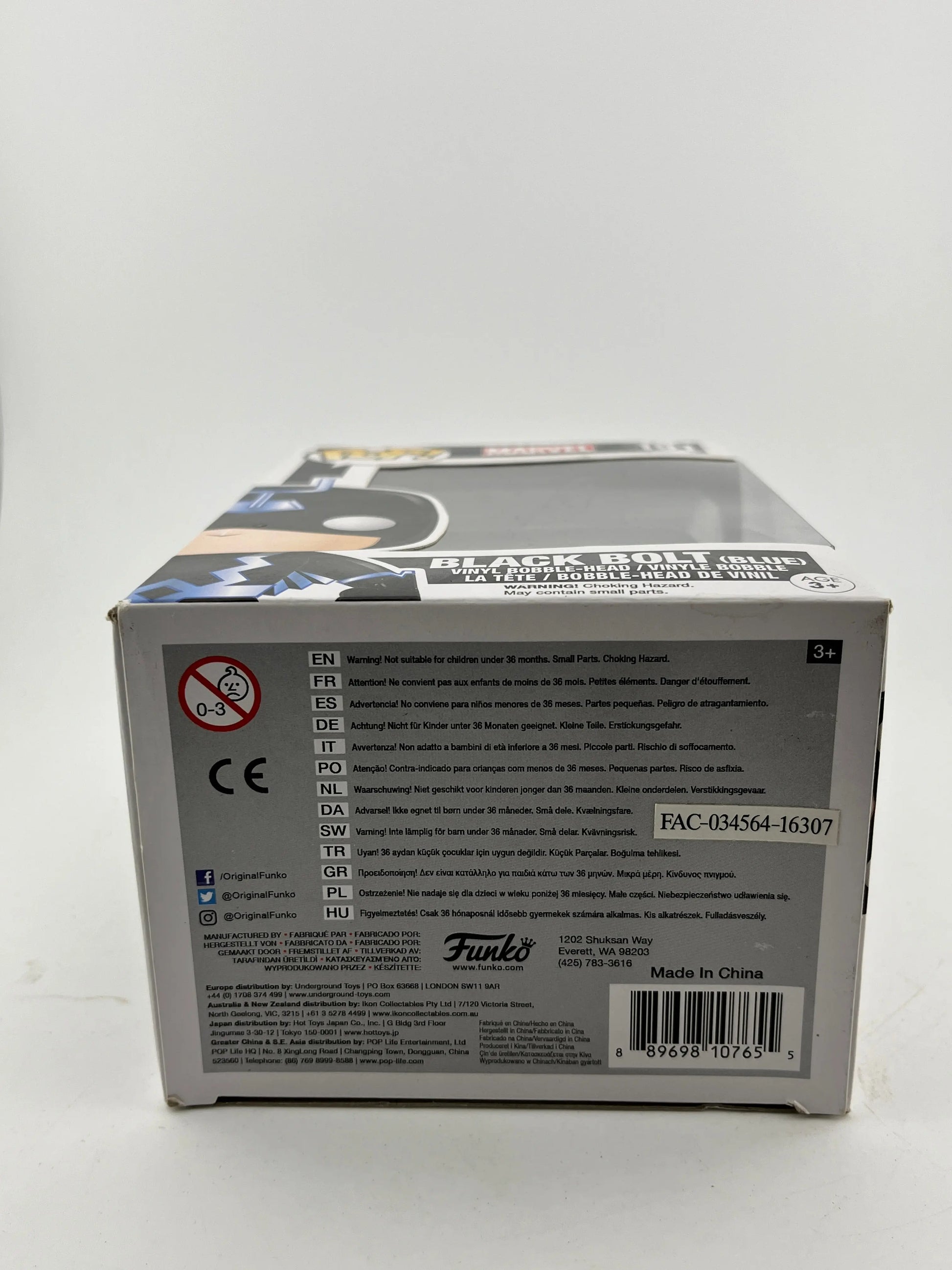 Funko POP! Marvel - Black Bolt (Blue) #191 - Vinyl Collectable FRENLY BRICKS - Open 7 Days