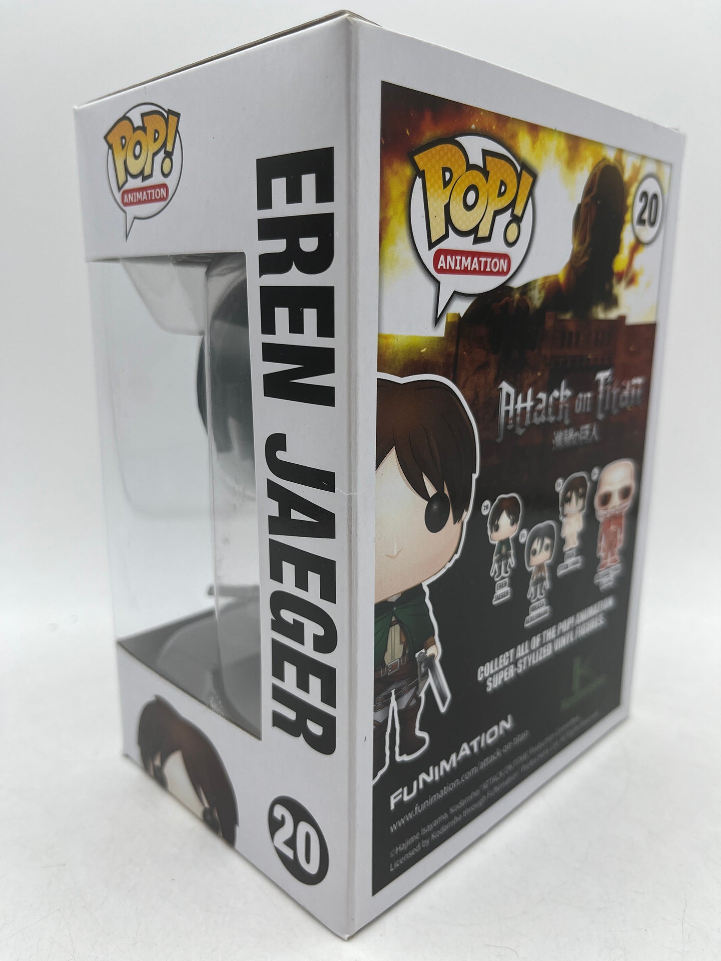 Funko Pop Anime Attack on Titan Eren Jaeger #20 Black & White Vinyl Figure