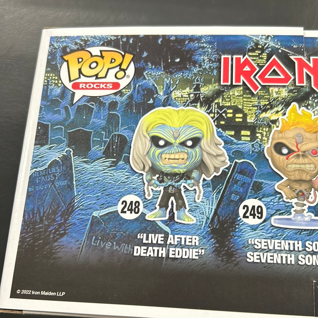 Iron Maiden - FUNKO POP! ROCKS: Iron Maiden - Eddie 4PK Glow in the Dark Box Set FRENLY BRICKS - Open 7 Days