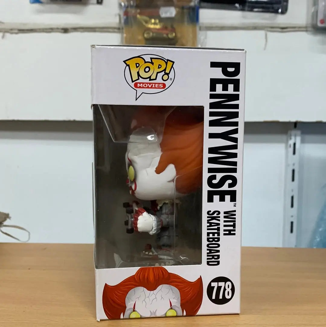 Funko Pop! Vinyl Movies It Chapter Two Pennywise with Skateboard 778 + Protector FRENLY BRICKS - Open 7 Days