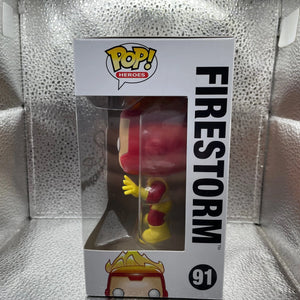 Robbie Amell Signed Firestorm Pop Vinyl DC Super Heroes 91 Funko Signed NO COA FRENLY BRICKS - Open 7 Days