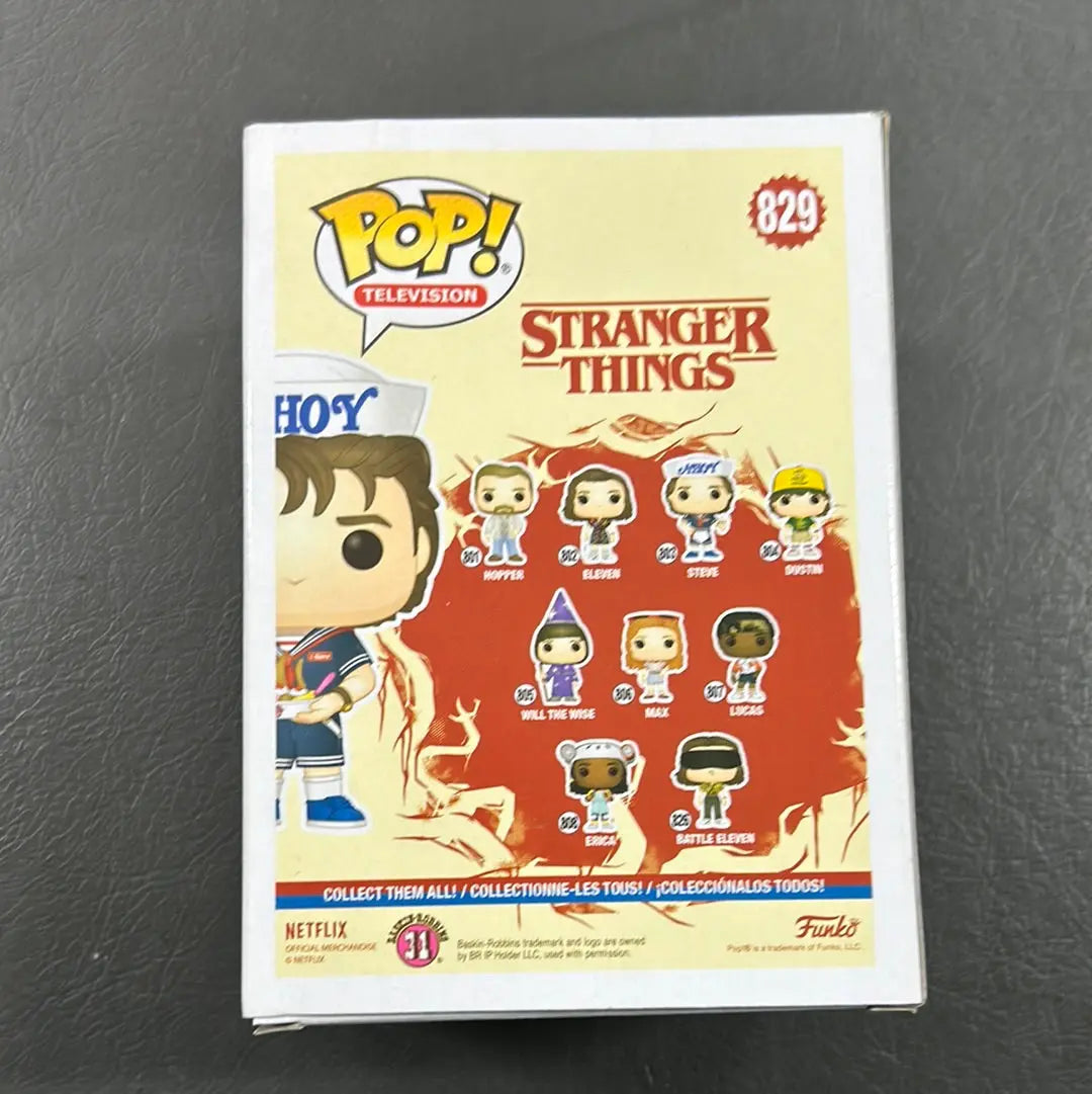 Funko Pop! Television Stranger Things Steve Ahoy #829 Special Edition FRENLY BRICKS - Open 7 Days