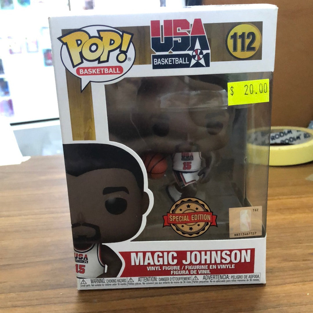 NBA Basketball Team USA Magic Johnson 92' Pop! Vinyl Figure #112 FRENLY BRICKS - Open 7 Days