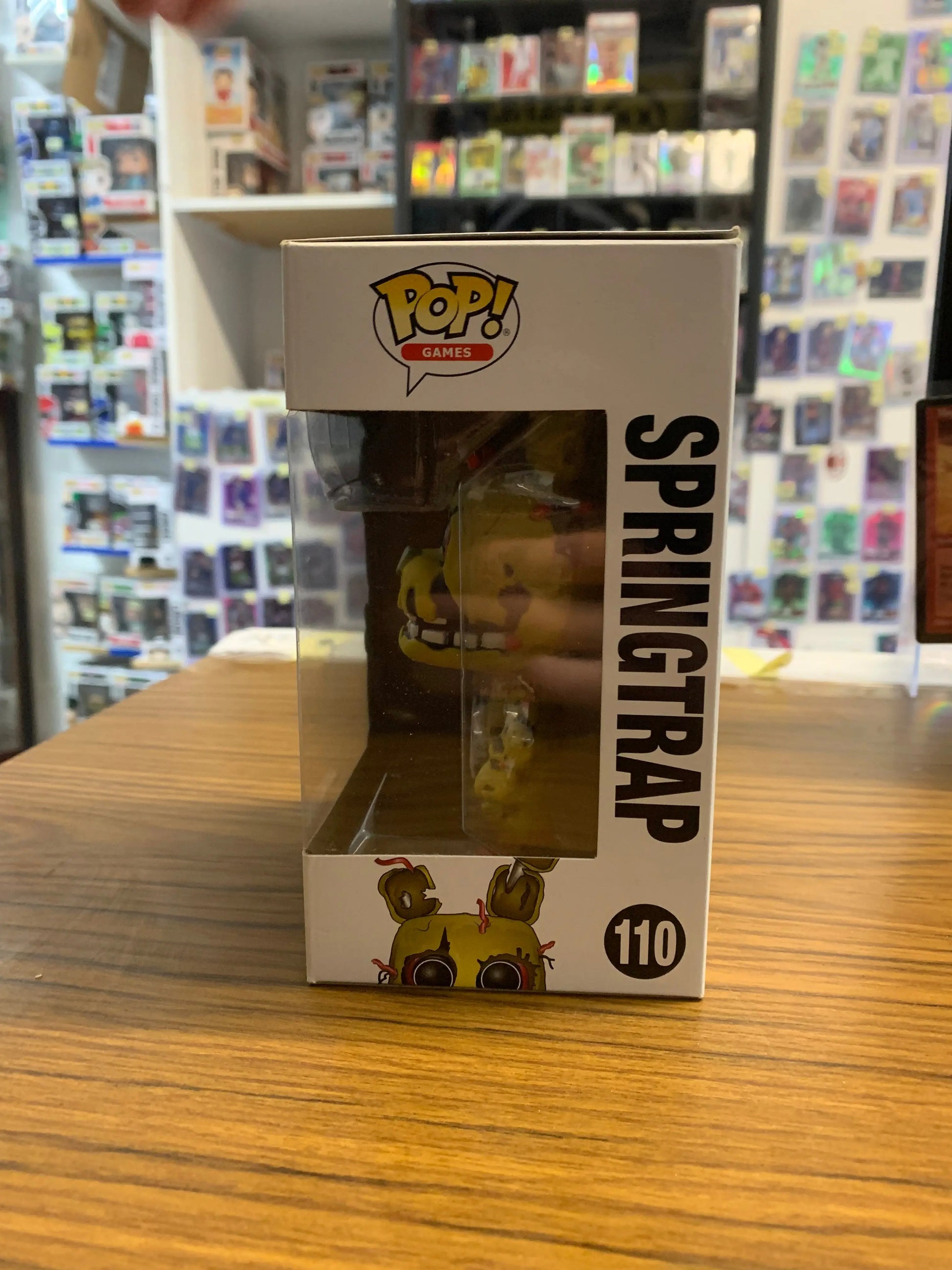 Funko Pop! Games Five Nights at Freddy's: Springtrap Vinyl Figure 110 FRENLY BRICKS - Open 7 Days