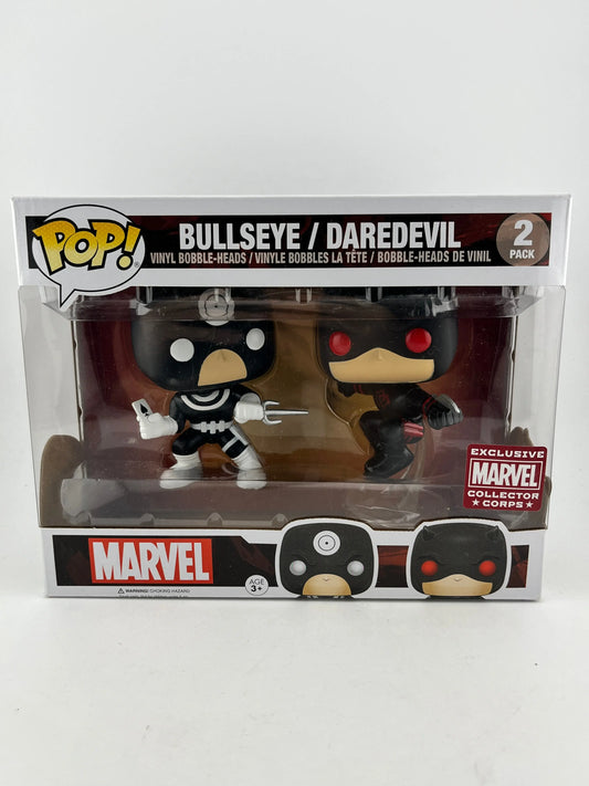 Funko POP! Marvel Bullseye/Daredevil (2 Pack) - Exclusive FRENLY BRICKS - Open 7 Days