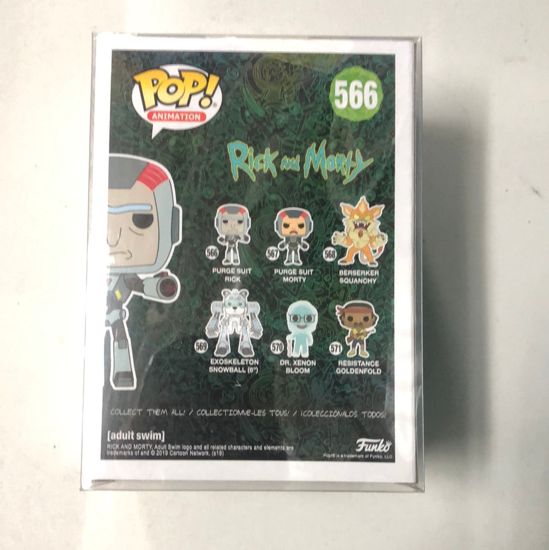 566 Purge Suit Rick FUNKO POP VINYL FRENLY BRICKS - Open 7 Days