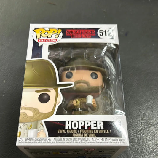 HOPPER - Stranger Things #512 Funko Pop Vinyl FRENLY BRICKS - Open 7 Days