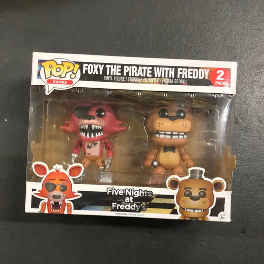 Funko Pop! Vinyl: Five Nights at Freddy's - 2 Pack - Foxy the Pirate with Freddy FRENLY BRICKS - Open 7 Days