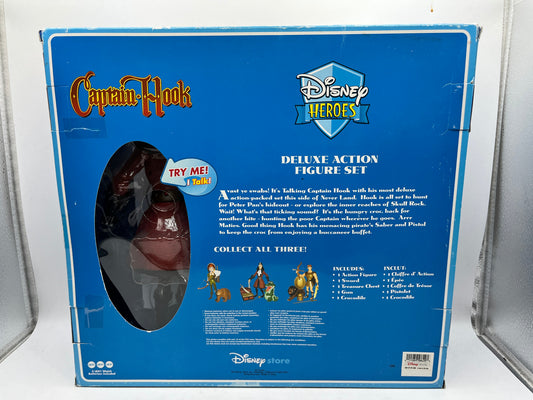 Disney Heroes Captain Hook Deluxe Action Figure Set w/Croc - Disney Store - Sealed FRENLY BRICKS - Open 7 Days
