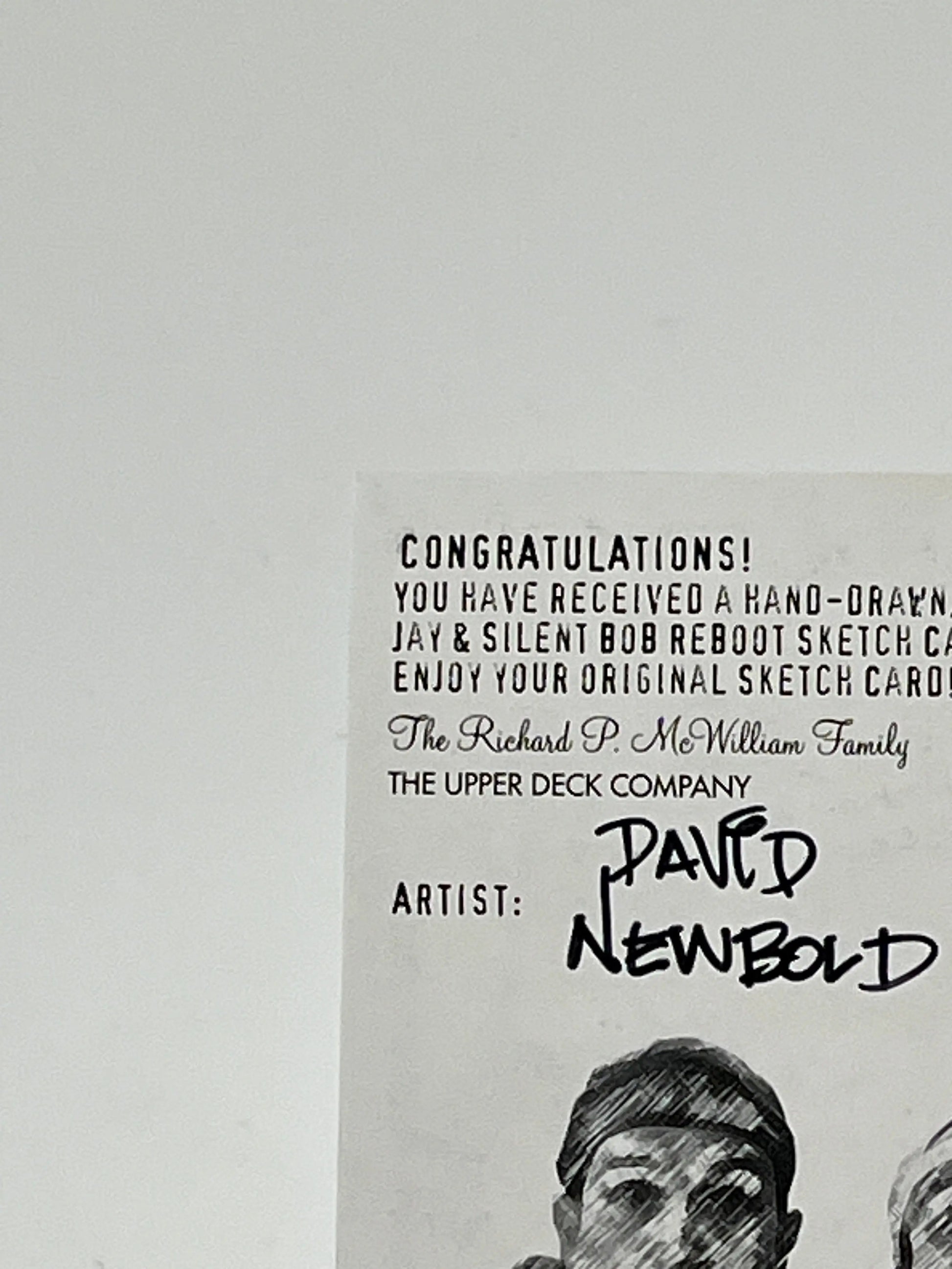 2023 UD Skybox Jay And Silent Bob Reboot - David Newbold Sketch 1/1 FRENLY BRICKS - Open 7 Days