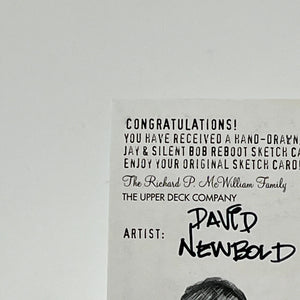2023 UD Skybox Jay And Silent Bob Reboot - David Newbold Sketch 1/1 FRENLY BRICKS - Open 7 Days