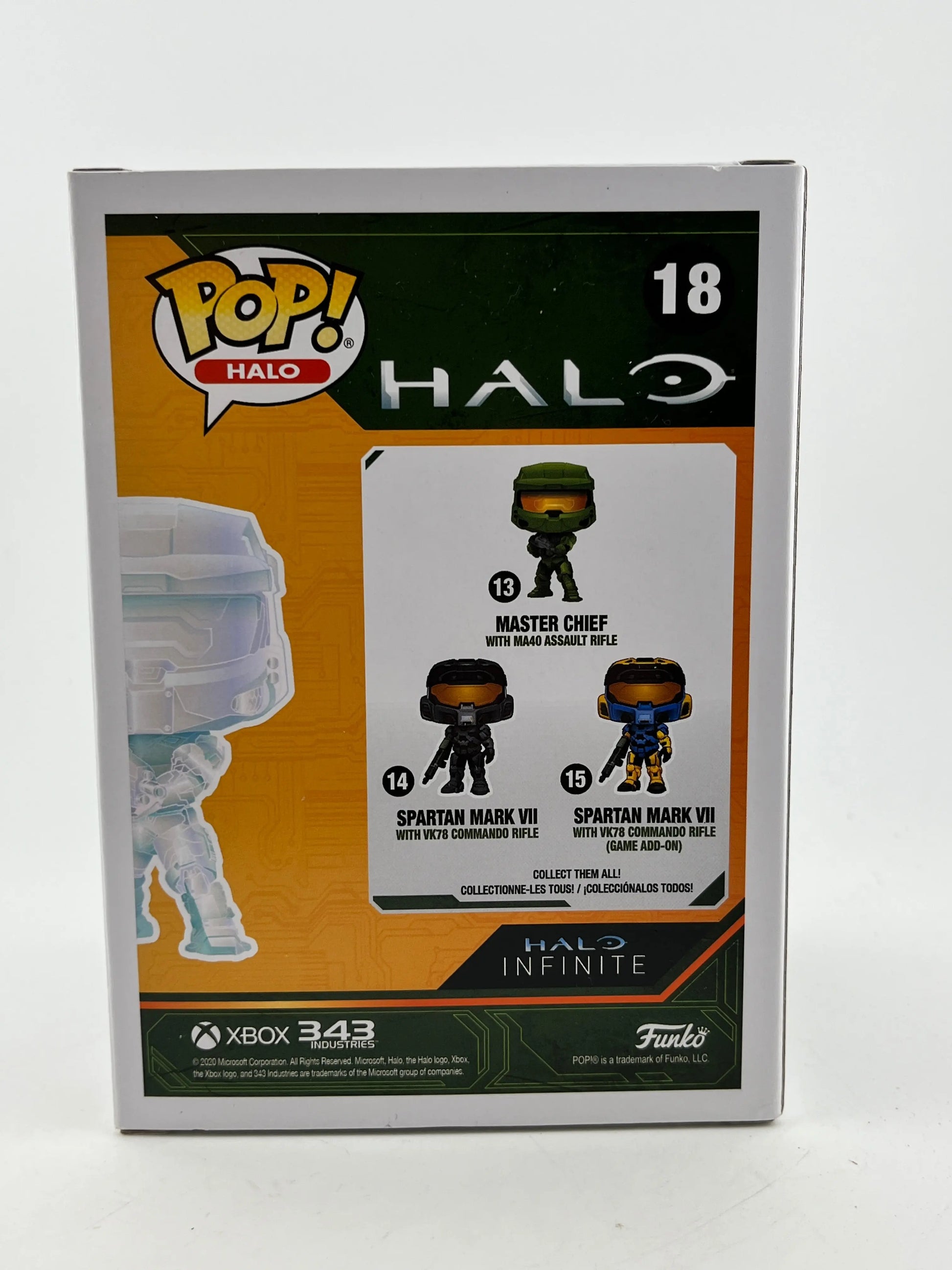 Funko POP! Games Halo - Master Chief With MA40 Assault Riffle In Active Camo #18 - Special Edition FRENLY BRICKS - Open 7 Days