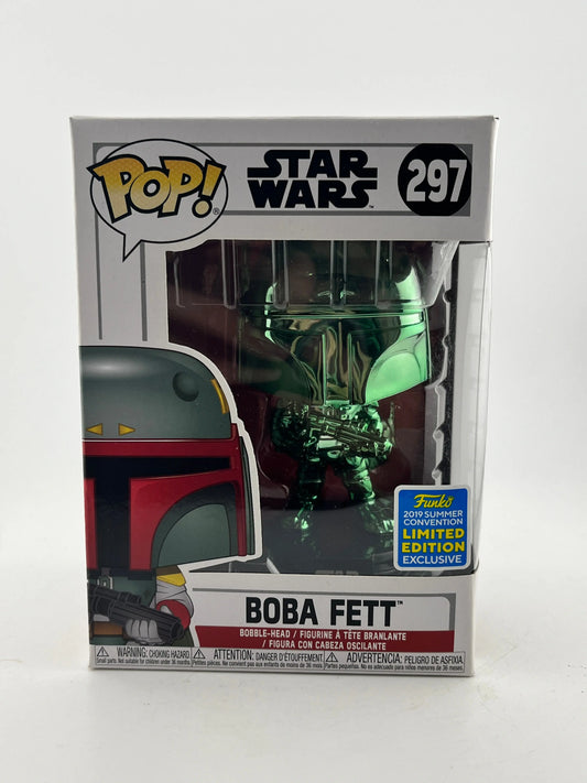 Funko POP! Star Wars - Boba Fett #297 - 2019 Convention Limited Edition FRENLY BRICKS - Open 7 Days