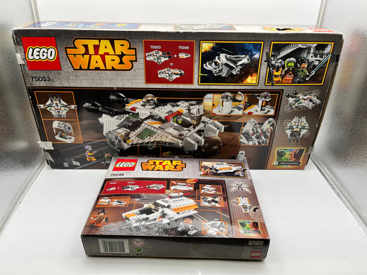 Lego Star Wars Rebels 75053 The Ghost - Not Sealed + 75048 The Phantom - Sealed Black Hair Kanan Jarrus FRENLY BRICKS - Open 7 Days