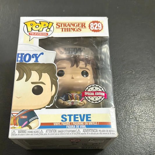 Funko Pop Stranger Things Steve #829 Scoops Ahoy FRENLY BRICKS - Open 7 Days