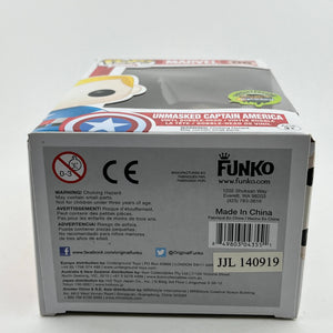 Funko POP! Marvel - Unmasked Captain America #06 - 2014 Exclusive FRENLY BRICKS - Open 7 Days