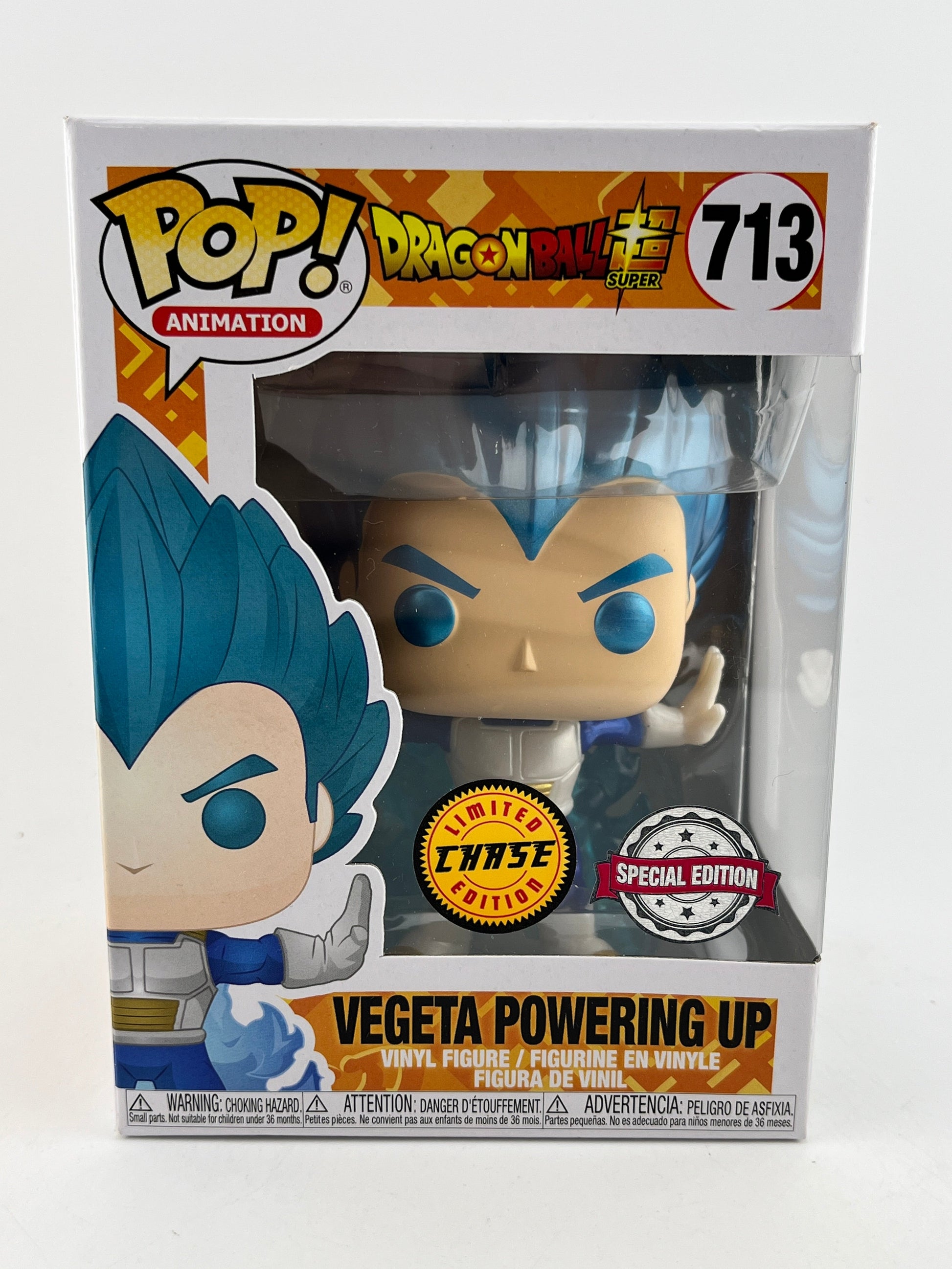 Funko POP! Animation Dragon Ball Super - Vegeta Powering Up #713 - Chase FRENLY BRICKS - Open 7 Days