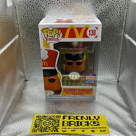 Pop Vinyl Ad Icons 138 Drummer Mc Nugget FRENLY BRICKS - Open 7 Days