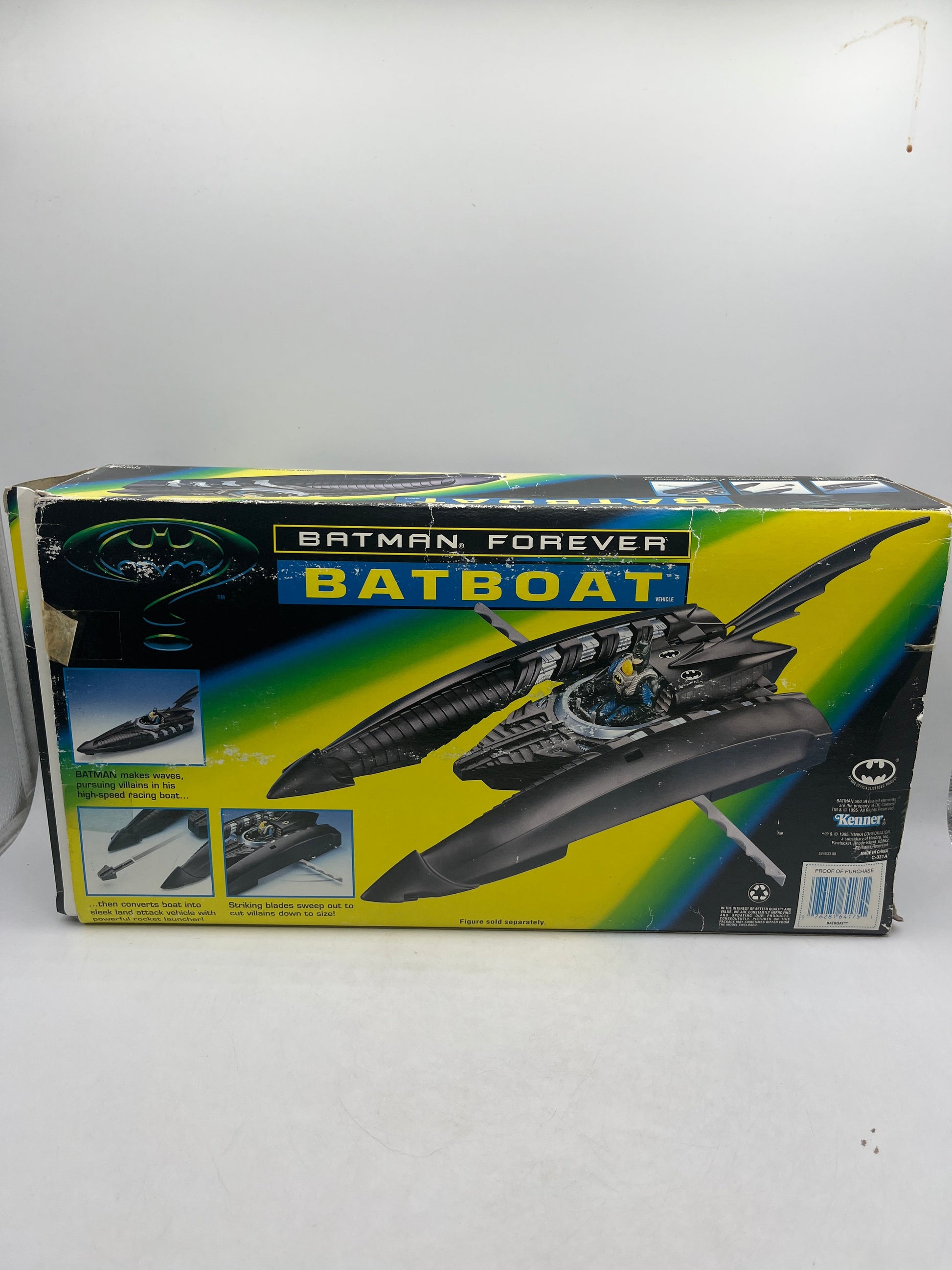 Batman Forever Batboat Action Figure Vehicle 1995 Kenner FRENLY BRICKS - Open 7 Days