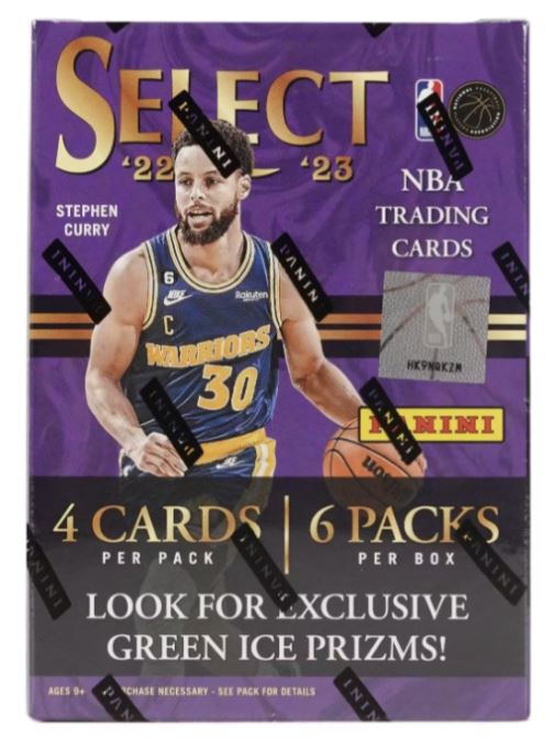 2022-23 PANINI SELECT BASKETBALL FANATICS BLASTER BOX (GREEN ICE PRIZMS!) FRENLY BRICKS - Open 7 Days