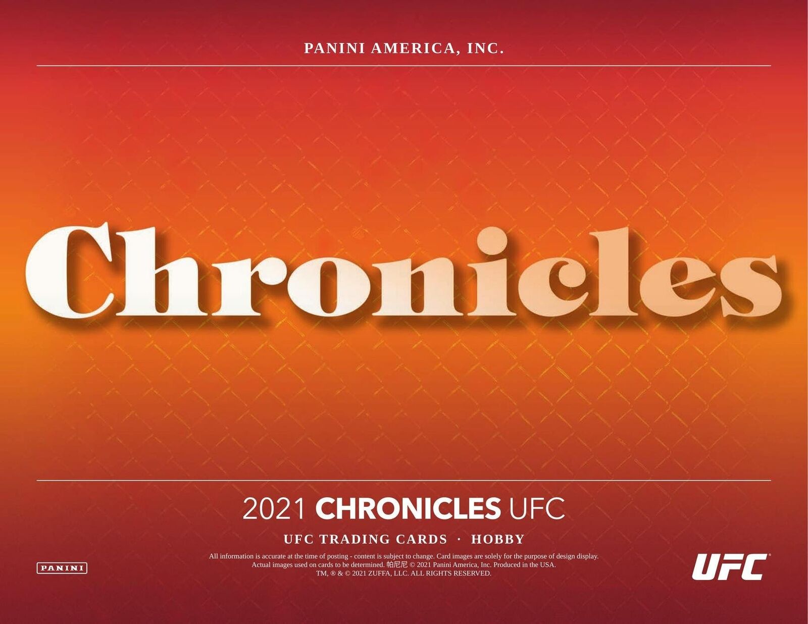 2021 Panini Chronicles UFC Hobby Box FRENLY BRICKS - Open 7 Days